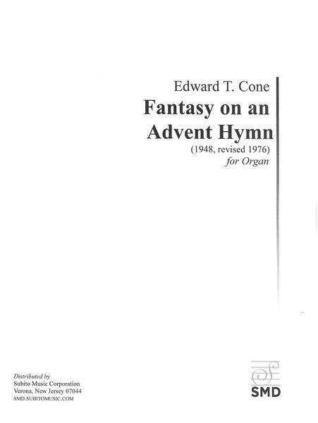 Fantasy On An Advent Hymn : For Organ With Optional Male Chorus (1948, Rev. 1976).