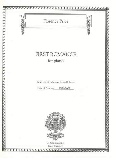 First Romance : For Piano Solo / edited by John Michael Cooper.