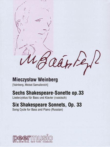 Six Shakespeare Sonnets, Op. 33 : Song Cycle For Bass Voice and Piano.