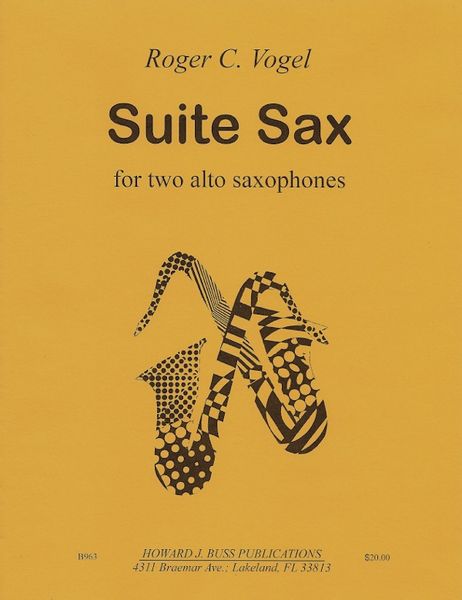 Suite Sax : For Two Alto Saxophones (2019-20).