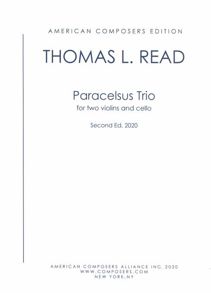 Paracelsus Trio : For Two Violins and Cello (1959, 2020).