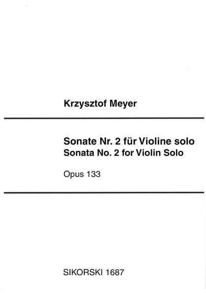 Sonate Nr. 2, Op. 133 : Für Violine Solo (2018).