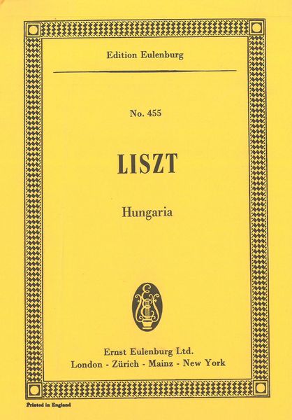 Hungaria - Symphonic Poem No. 9 : For Orchestra.