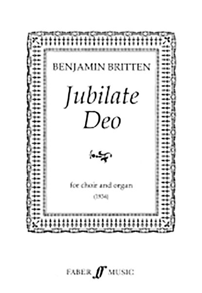 Jubilate Deo (Psalm 100) [E] : For SATB and Organ.