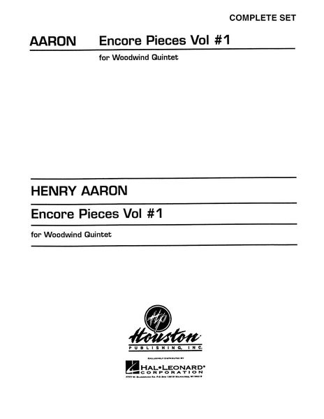 Encore Pieces For Woodwind Quintet, Vol. 1 : Complete Set.