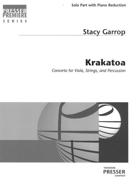 Krakatoa : Concerto For Viola, Strings and Percussion (2017) - Piano reduction.