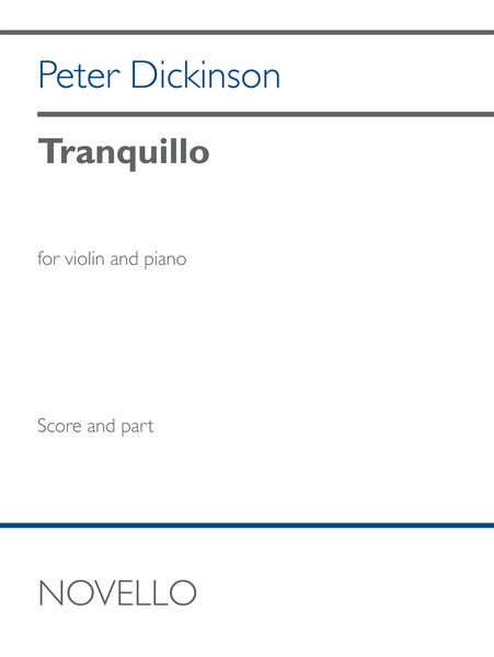 Tranquillo : For Violin and Piano.