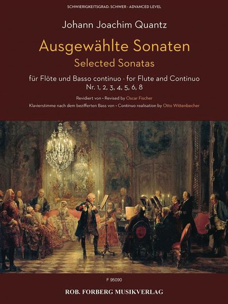 Ausgewählte Sonaten = Selected Sonatas : For Flute and Continuo / Revised by Oscar Fischer.