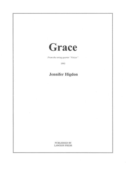Grace, From The String Quartet Voices : For String Quartet (1993).