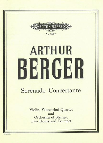 Serenade Concertante.