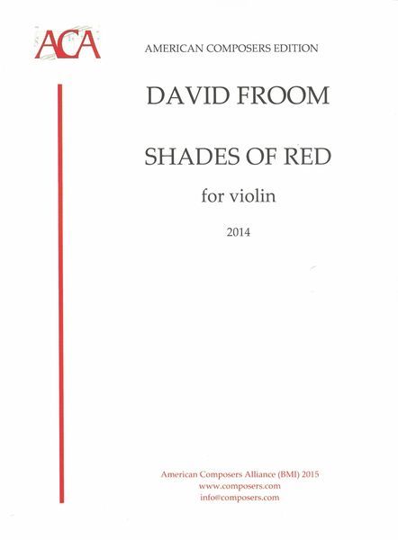 Shades of Red : For Violin (2014) [Download].
