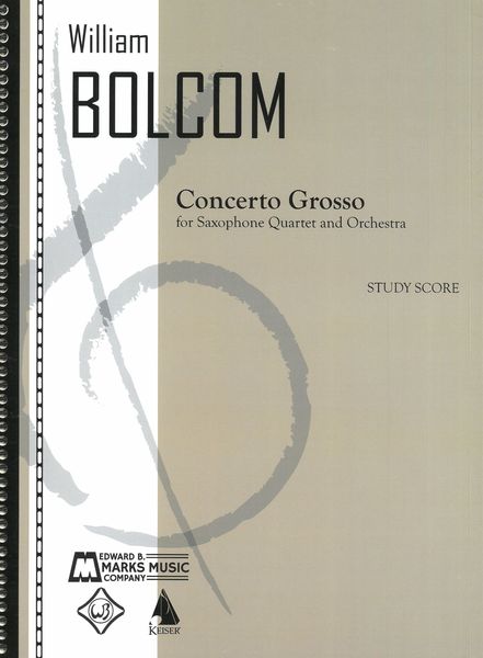 Concerto Grosso : For Saxophone Quartet and Orchestra.