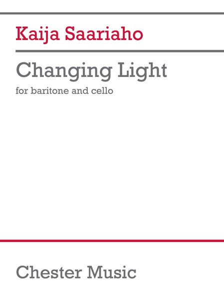 Changing Light : For Baritone and Cello.