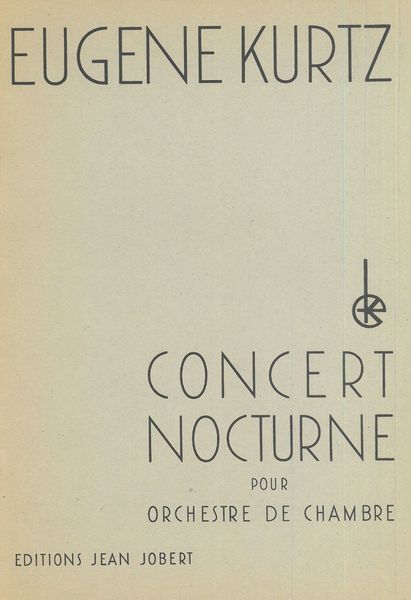 Concert Nocturne : Pour Orchestre De Chambre.