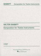 Composition : For Twelve Instruments.