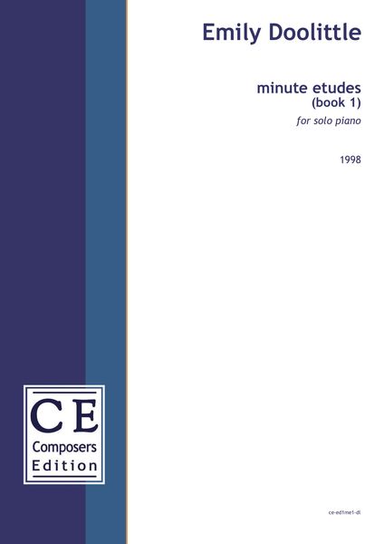 Minute Etudes (Book 1) : For Solo Piano [Download].