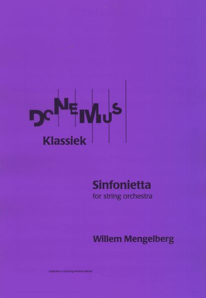 Sinfonietta : For String Orchestra.