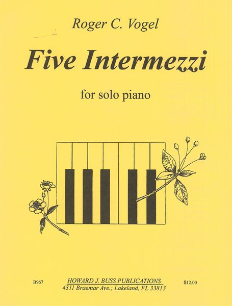 Five Intermezzi : For Solo Piano (2018).