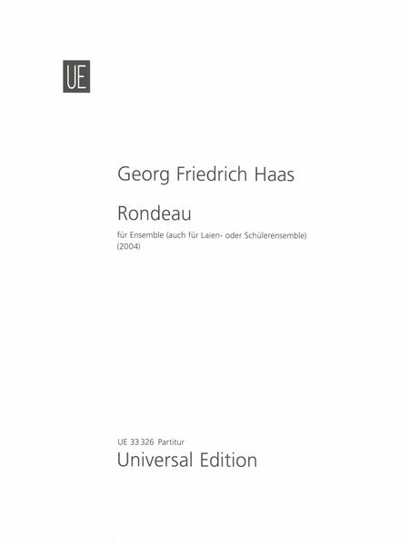 Rondeau : Für Ensemble (Auch Für Laein- Oder Schülerensemble (2004).