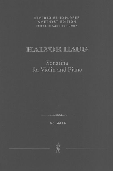 Sonatina : For Violin and Piano (1973).