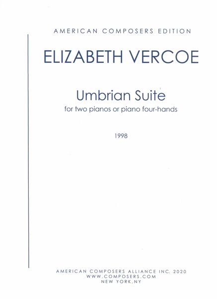 Umbrian Suite : For Two Pianos Or Piano Four-Hands (1998).