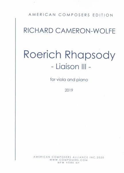 Roerich Rhapsody - Liaison III : For Viola and Piano (2020).