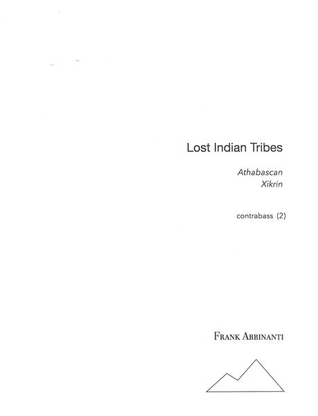 Lost Indian Tribes : For Contrabass (2).