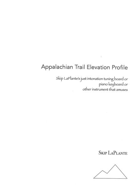 Appalachian Trail Elevation Profile.