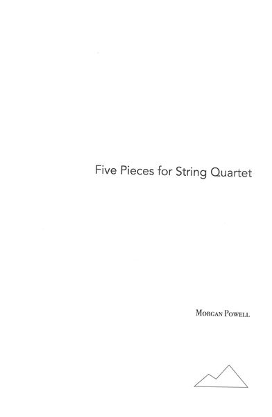 Five Pieces : For String Quartet (1962).