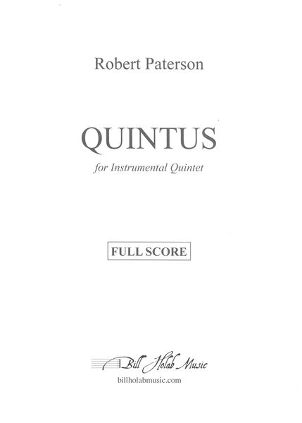 Quintus : For Instrumental Quintet (1996).