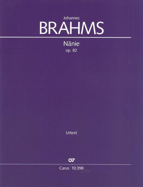 Nänie, Op. 82 : / edited by Rainer Boss.