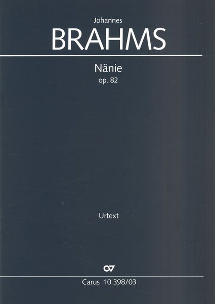 Nänie, Op. 82 : / edited by Rainer Boss.