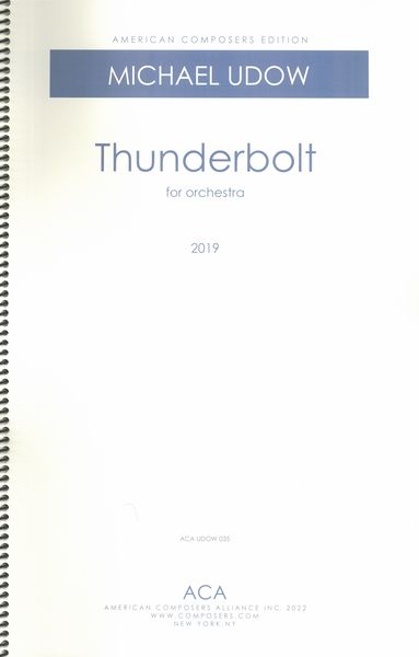 Thunderbolt : For Orchestra.