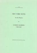 New York Notes : For Flute, Clarinet In A, Violin, Violoncello, Percussion & Piano (Optional Tape).