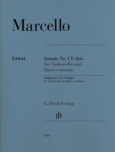 Sonate Nr. 1 F-Dur : Für Violoncello und Basso Continuo / edited by Annette Oppermann.