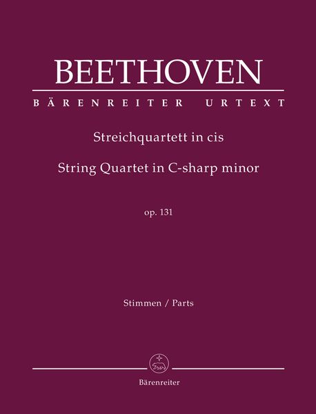 Streichquartett In Cis, Op. 131 / edited by Jonathan Del Mar.