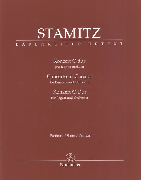 Concerto In C Major : For Bassoon and Orchestra / edited by Ondrej Sindelar.