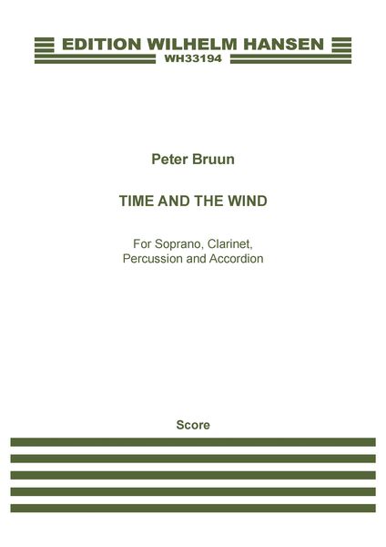 Time and The Wind : For Soprano, Clarinet, Percussion and Accordion (1997).