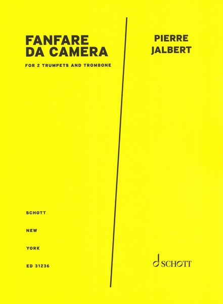 Fanfare Da Camera : For 2 Trumpets and Trombone (2012).