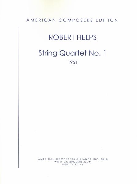 String Quartet No. 1 (1951).