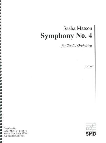 Symphony No. 4 : For Studio Orchestra.