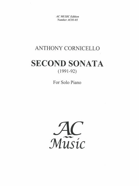 Second Sonata : For Solo Piano (1991-92).