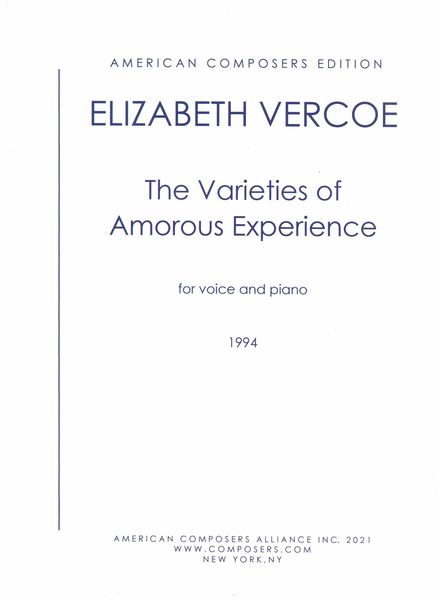 Varieties of Amorous Experience : For Voice and Piano (1994).