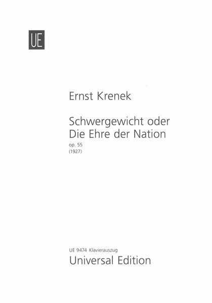 Schwergewicht Oder Die Ehre der Nation, Op. 55 : Burleske Operette In Einem Akt (1927).