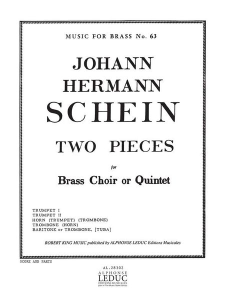 Two Pieces : For Brass Quintet.