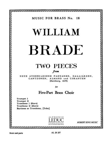 Two Pieces : For Brass Quintet.