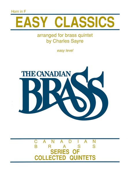 Easy Classics : For Brass Quintet - Horn.