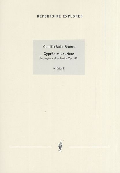 Cypres et Lauriers : Pour Orgue et Orchestre, Op. 156 - reduction For Two Pianos.