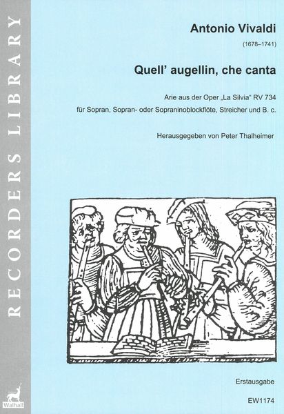 Quell' Augellin, Che Canta : Für Sopran, Sopran-Oder Sopraninoblockflöte, Streicher und B.C.