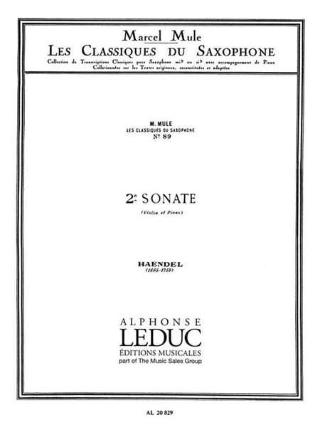 2e Sonate : Pour Violon Et Piano.
